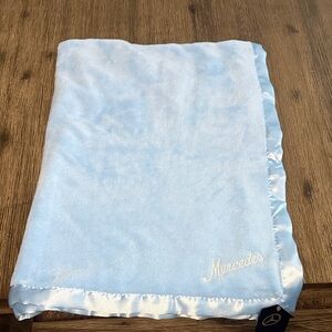 Mercedes Baby Blanket - Light Blue